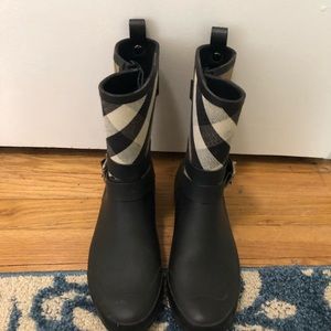 Burberry rain boots